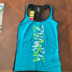 NWT Zumba Wear Racerback Tank - L